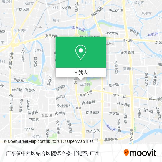 广东省中西医结合医院综合楼-书记室地图