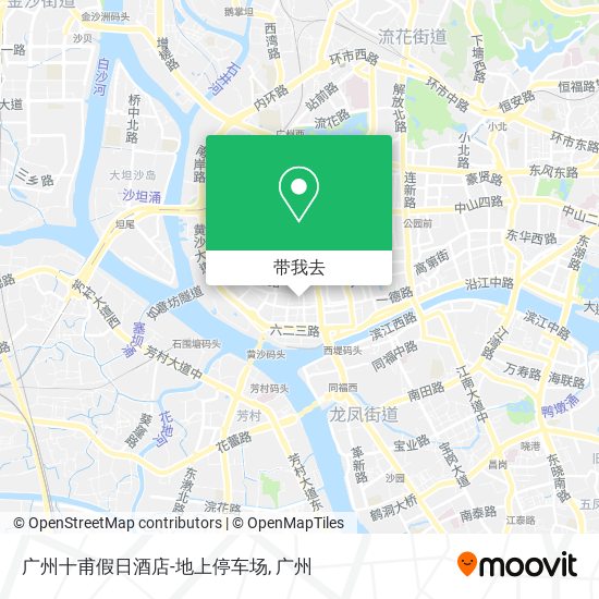 广州十甫假日酒店-地上停车场地图