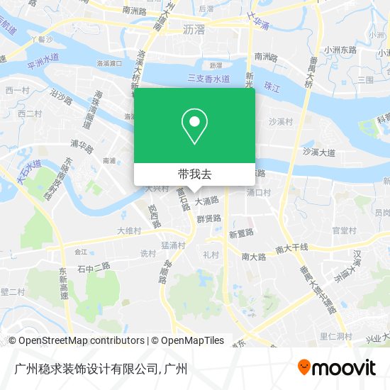 广州稳求装饰设计有限公司地图