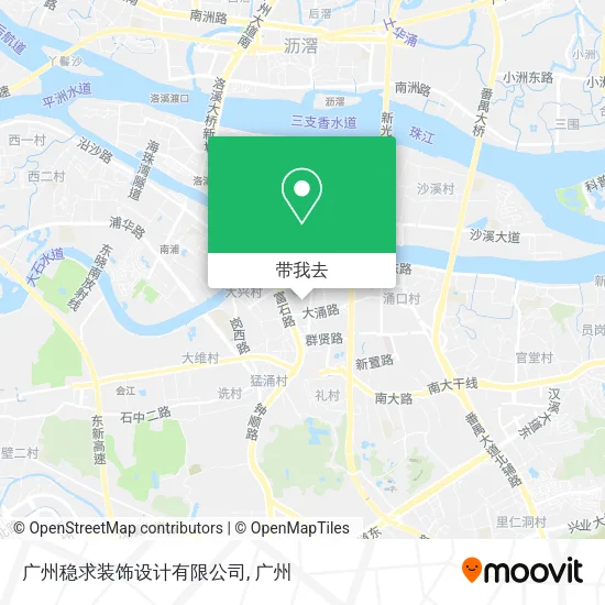广州稳求装饰设计有限公司地图