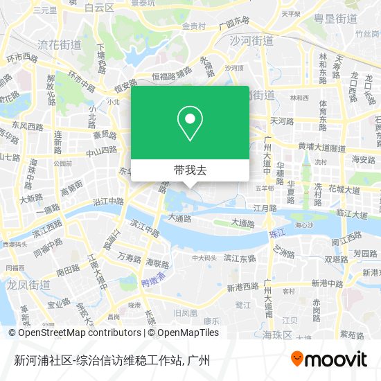 新河浦社区-综治信访维稳工作站地图