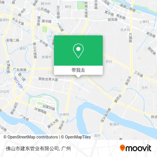 佛山市建东管业有限公司地图