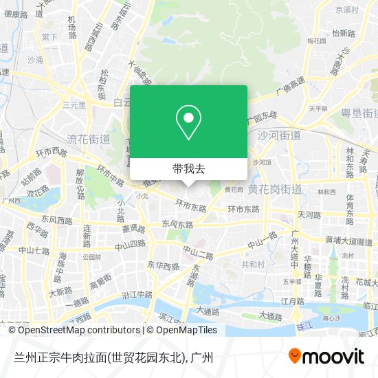 兰州正宗牛肉拉面(世贸花园东北)地图