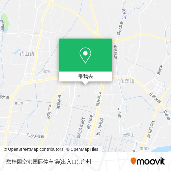 碧桂园空港国际停车场(出入口)地图