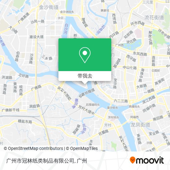 广州市冠林纸类制品有限公司地图