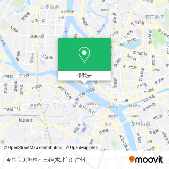 今生宝贝坦尾南三巷(东北门)地图
