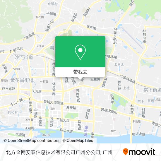 北方金网安泰信息技术有限公司广州分公司地图