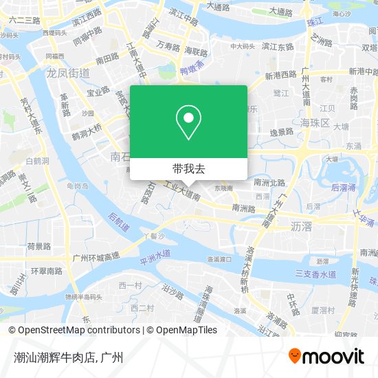 潮汕潮辉牛肉店地图
