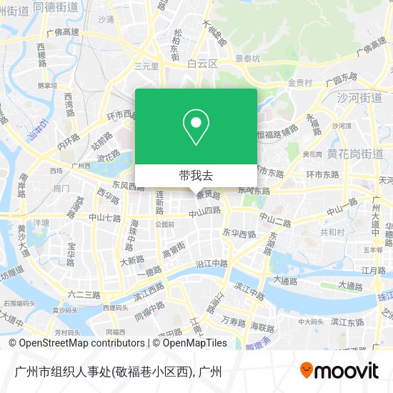 广州市组织人事处(敬福巷小区西)地图