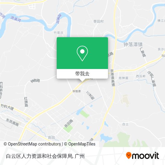 白云区人力资源和社会保障局地图