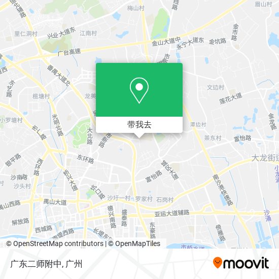 广东二师附中地图