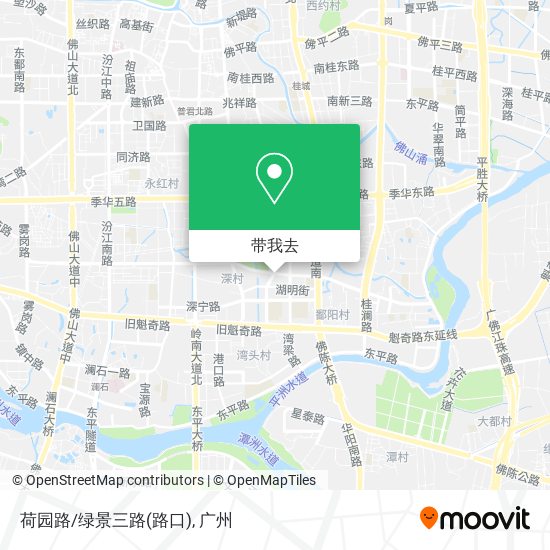 荷园路/绿景三路(路口)地图