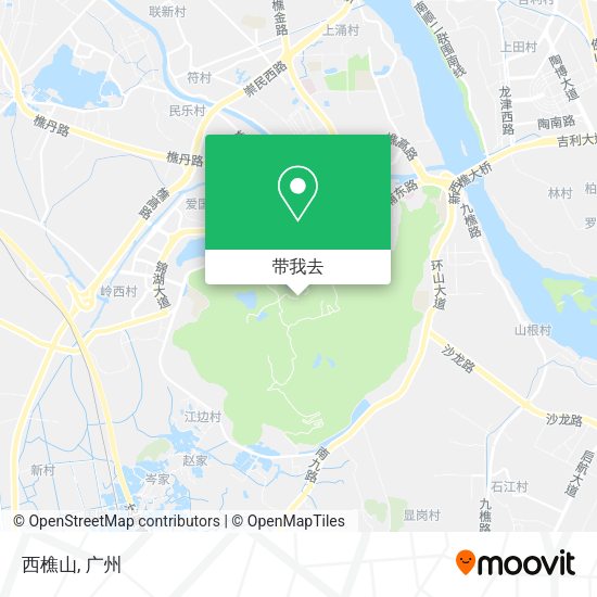西樵山地图