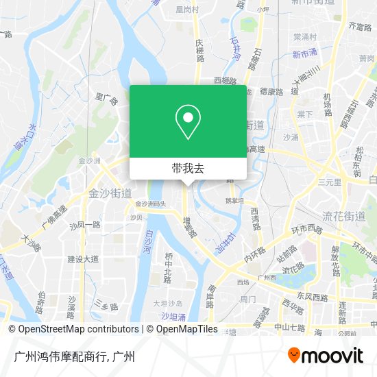 广州鸿伟摩配商行地图