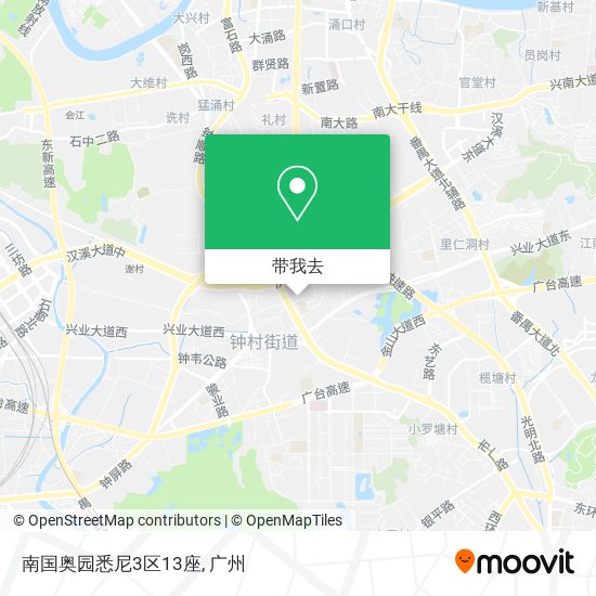 南国奥园悉尼3区13座地图
