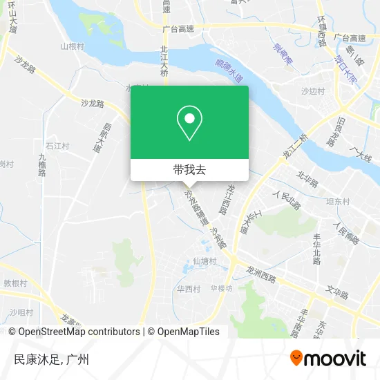 民康沐足地图