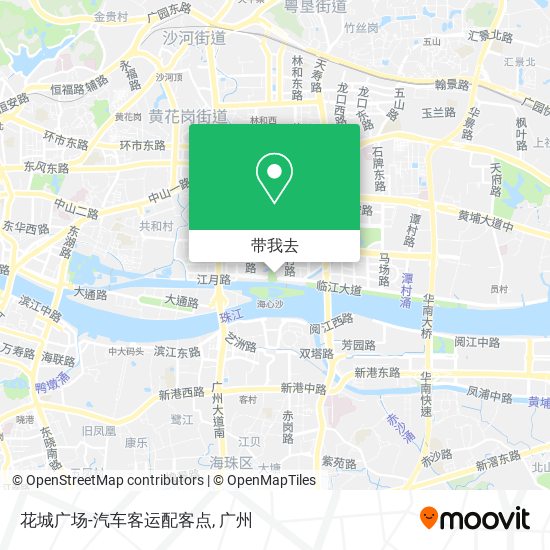 花城广场-汽车客运配客点地图