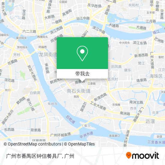 广州市番禺区钟信餐具厂地图