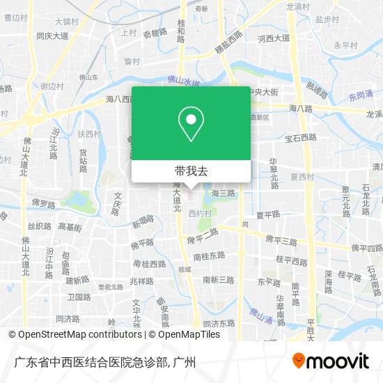 广东省中西医结合医院急诊部地图