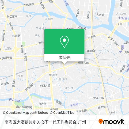 南海区大沥镇盐步关心下一代工作委员会地图