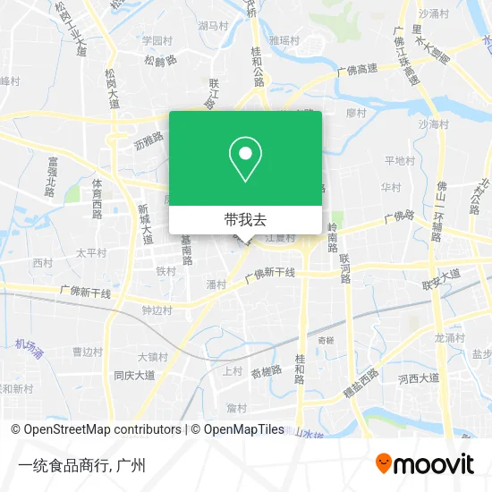 一统食品商行地图