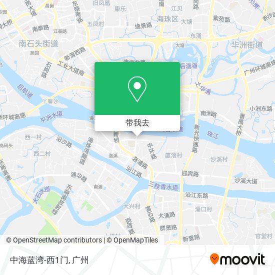 中海蓝湾-西1门地图