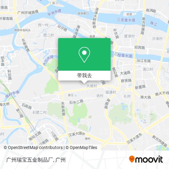 广州瑞宝五金制品厂地图