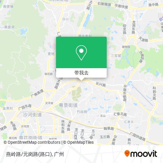 燕岭路/元岗路(路口)地图