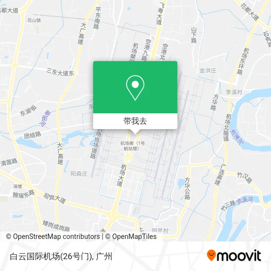 白云国际机场(26号门)地图