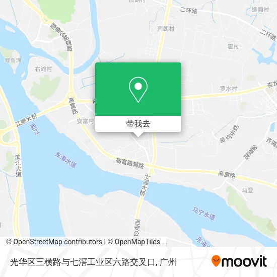 光华区三横路与七滘工业区六路交叉口地图
