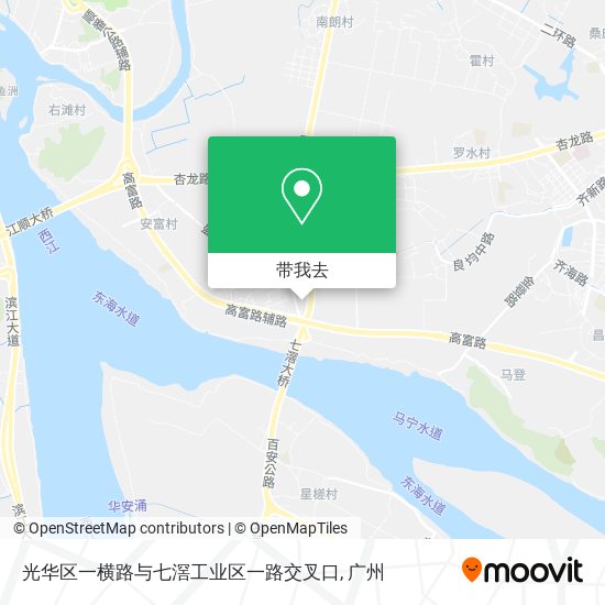 光华区一横路与七滘工业区一路交叉口地图