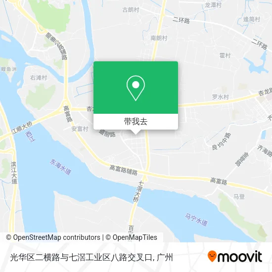 光华区二横路与七滘工业区八路交叉口地图