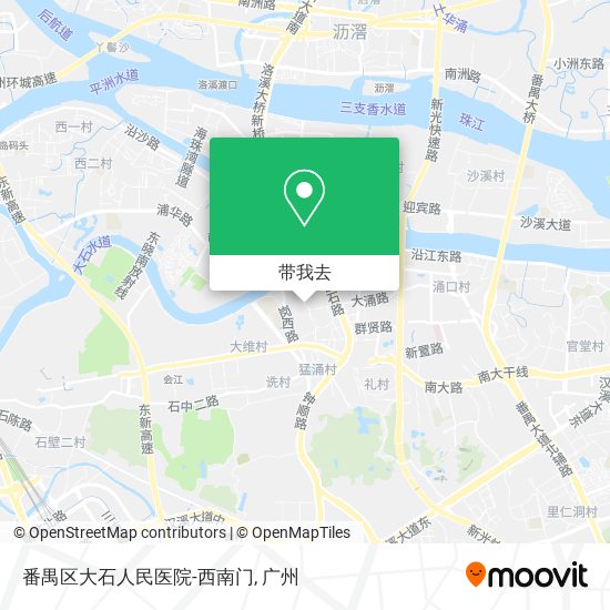 番禺区大石人民医院-西南门地图