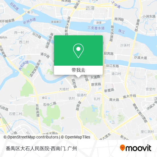 番禺区大石人民医院-西南门地图
