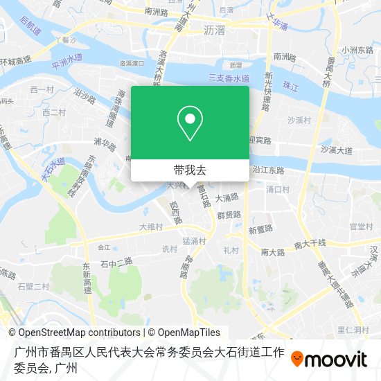 广州市番禺区人民代表大会常务委员会大石街道工作委员会地图