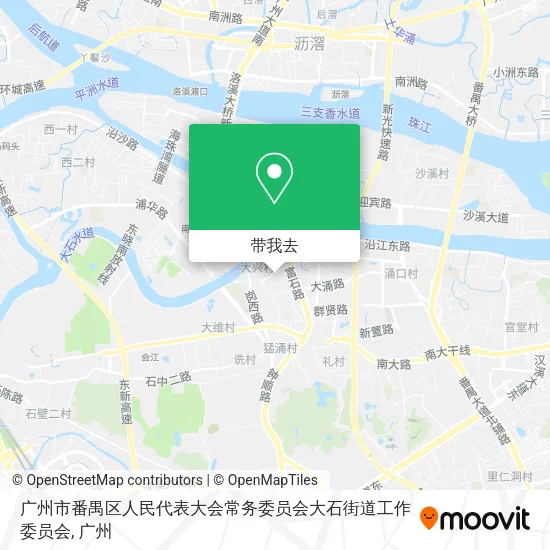 广州市番禺区人民代表大会常务委员会大石街道工作委员会地图