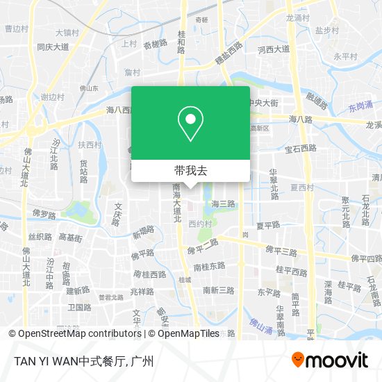 TAN YI WAN中式餐厅地图