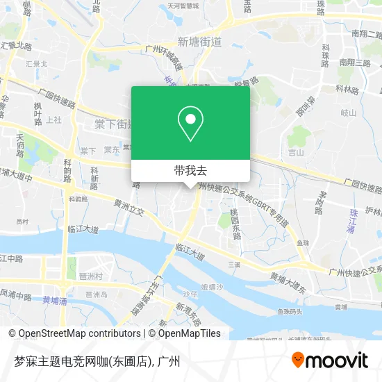 梦寐主题电竞网咖(东圃店)地图