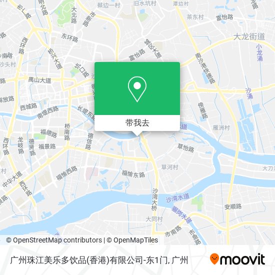 广州珠江美乐多饮品(香港)有限公司-东1门地图
