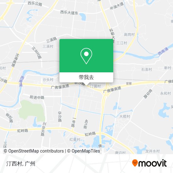 汀西村地图
