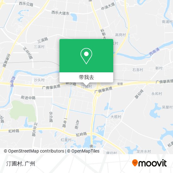 汀圃村地图