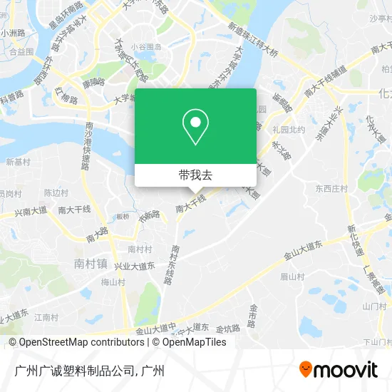 广州广诚塑料制品公司地图