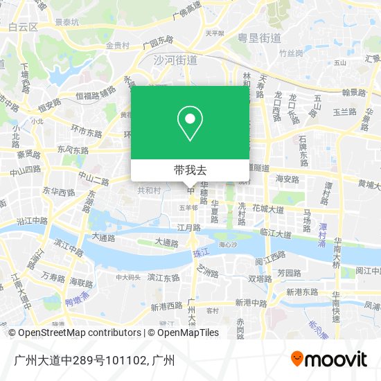广州大道中289号101102地图