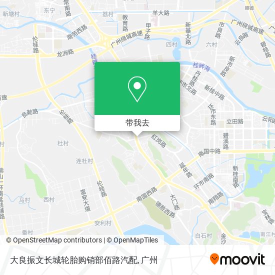 大良振文长城轮胎购销部佰路汽配地图