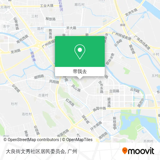 大良街文秀社区居民委员会地图