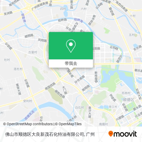 佛山市顺德区大良新茂石化特油有限公司地图