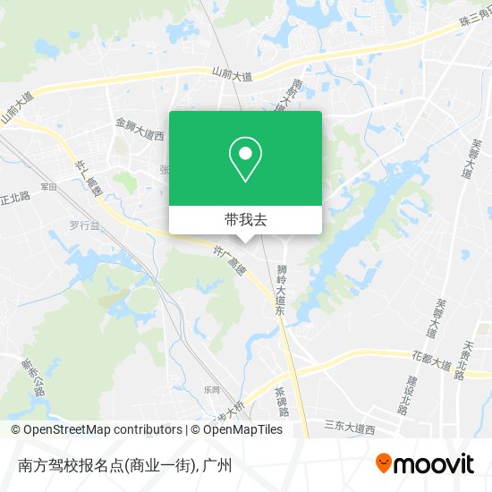 南方驾校报名点(商业一街)地图