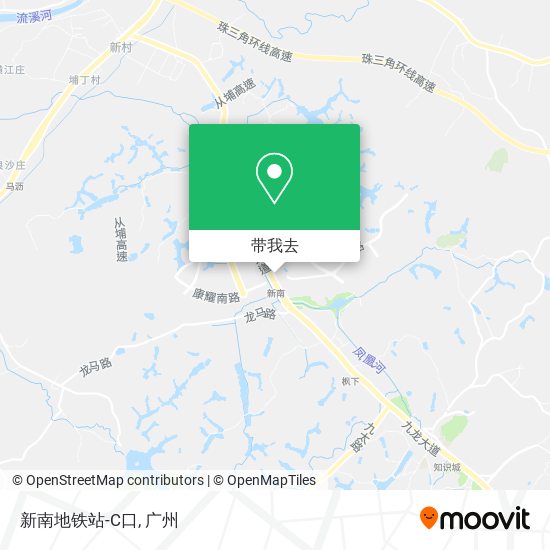 新南地铁站-C口地图