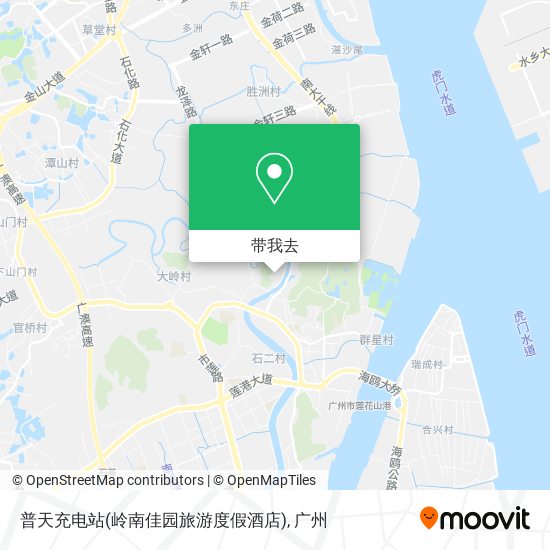 普天充电站(岭南佳园旅游度假酒店)地图