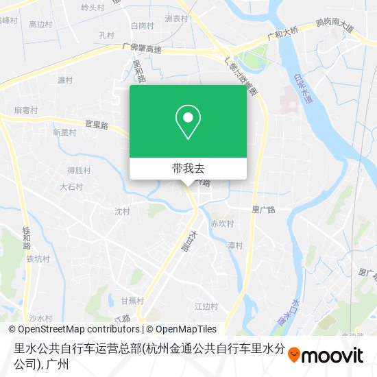 里水公共自行车运营总部(杭州金通公共自行车里水分公司)地图